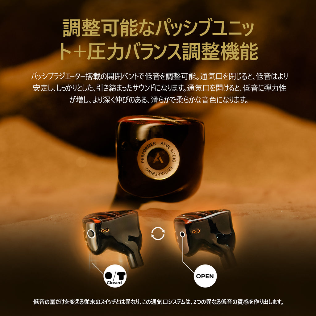 AFUL Performer 8S 1DD + 6BA + 1パッシブラジエーター + 1マイクロプレーナードライバーIEMs