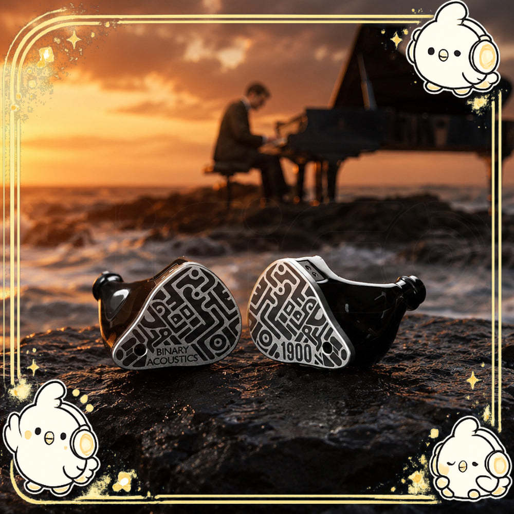 Binary Acoustics 1900 10mm DD＋6mmパッシブラジエーター＋4BA ハイブリッドIEM メイン画像