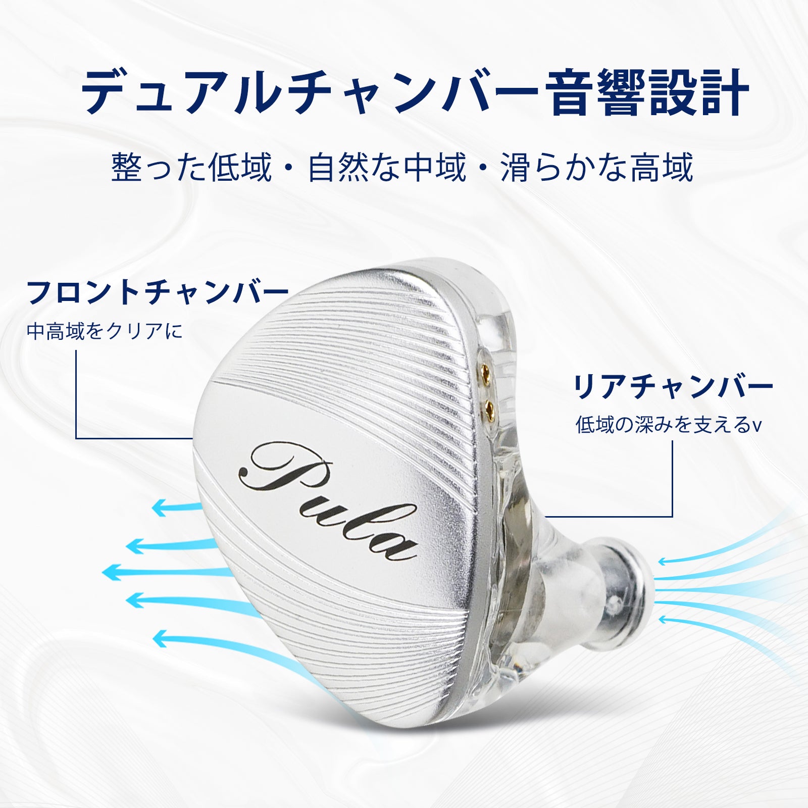 Pula Audio ARC 10mm PET ダイナミックドライバー搭載イヤホン