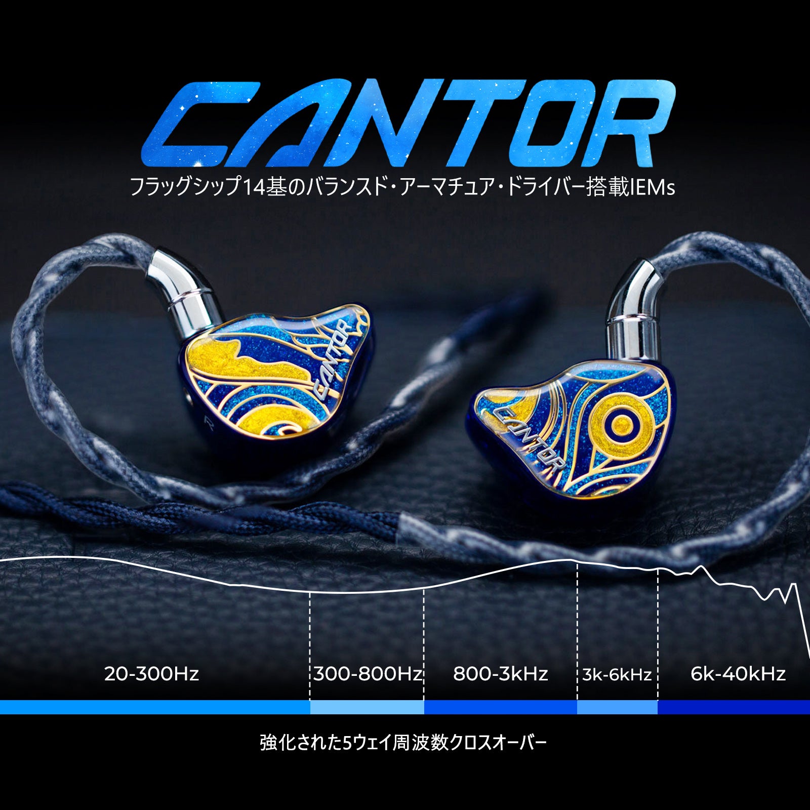AFUL Cantor フラッグシップ 14 バランスド・アーマチュア・ドライバー搭載 IEMs