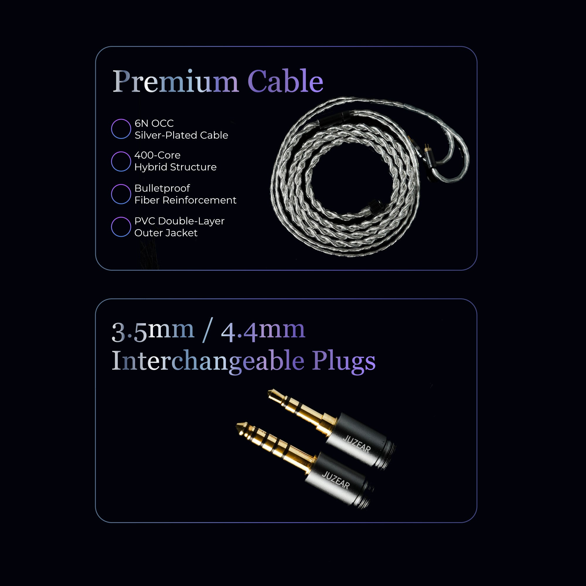 JUZEAR x KOTO Nebula 1DD＋3BA＋1平面駆動ドライバー搭載 トライブリッドIEM