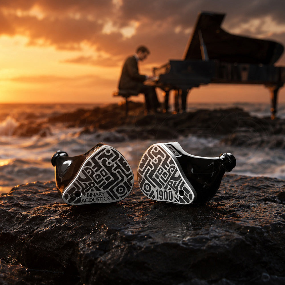 Binary Acoustics 1900 10mm DD＋6mmパッシブラジエーター＋4BA ハイブリッドIEM