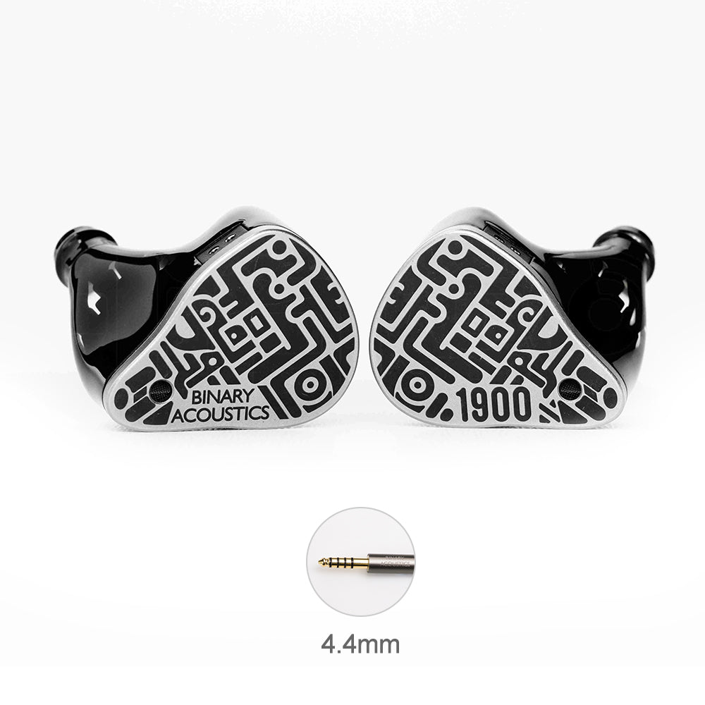Binary Acoustics 1900 10mm DD＋6mmパッシブラジエーター＋4BA ハイブリッドIEM