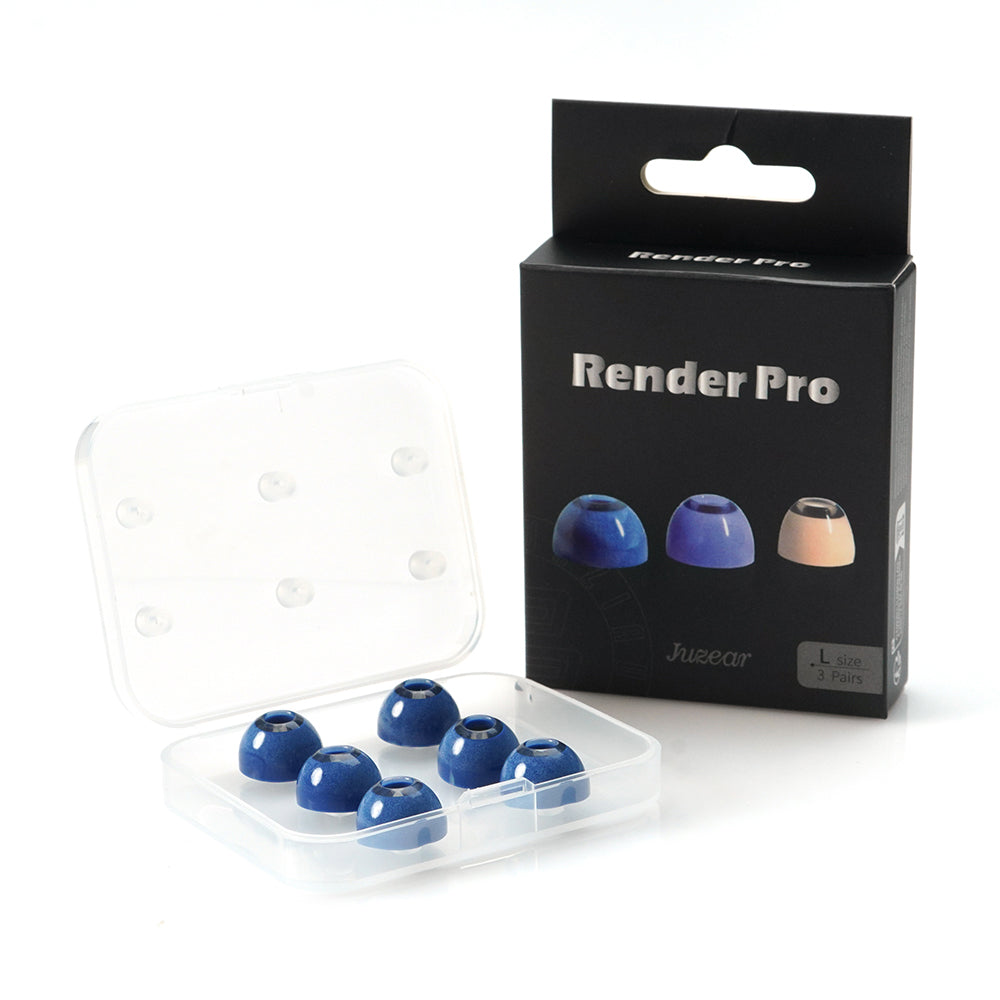 JUZEAR x Z Reviews Render Pro イヤーピース ハイブリッド構造 シリコン＋メモリーフォーム 4.6〜5.5mmノズル対応