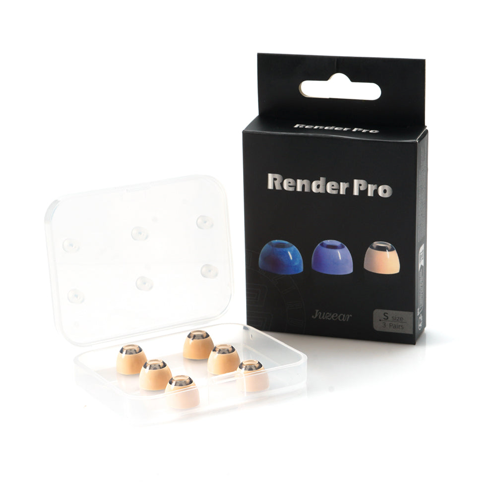 JUZEAR x Z Reviews Render Pro イヤーピース ハイブリッド構造 シリコン＋メモリーフォーム 4.6〜5.5mmノズル対応
