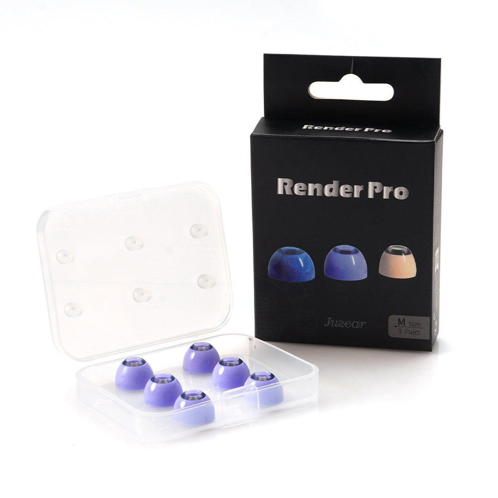 JUZEAR x Z Reviews Render Pro イヤーピース ハイブリッド構造 シリコン＋メモリーフォーム 4.6〜5.5mmノズル対応